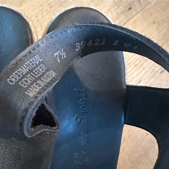 Paul Green Melissa Cork Suede Wedges - Picture 9 of 9